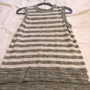 Grey white comfy tank